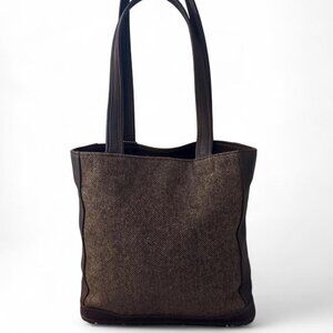 Coach Brown and Black Tote Bag